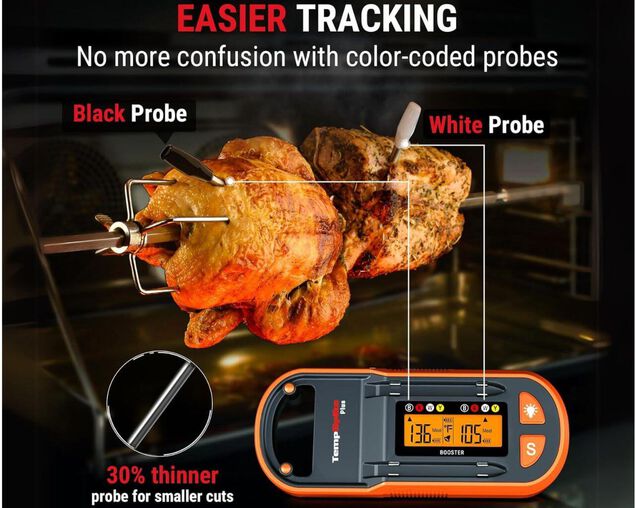 ThermoPro TP972W Wireless Dual Probe Meat Thermometer, , hi-res